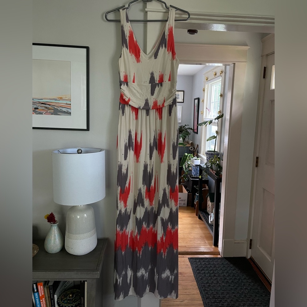 Maeve Anthropologie vneck Maxi dress